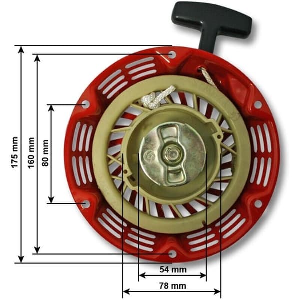 AIMOONSA Erstatningsrekylstarter for 6,5 HK motorer