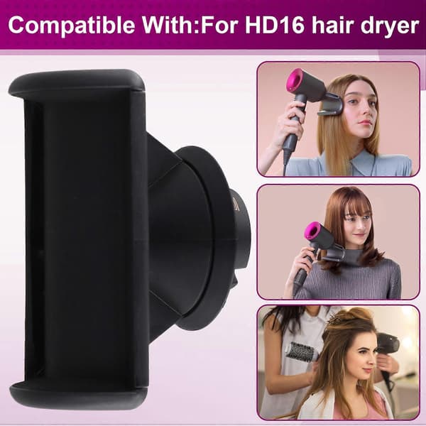 Hårføner Magnetisk Hette Dhape Anti-Flying Diffuser Munnstykke for HD16 Hårføner Magnetisk Hette Dhape Anti-Flying[J] Black