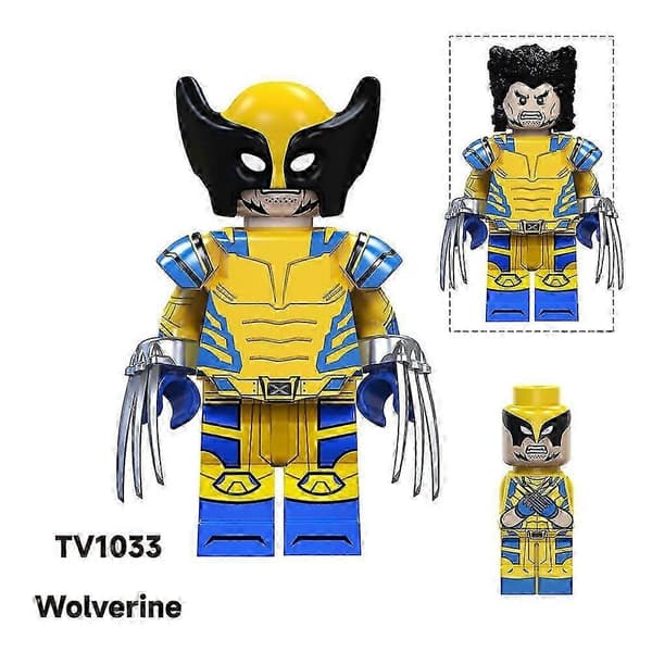 8 stk Wolverine Mini Actionfigurer Byggeklosser, Samleobjekter Superheltleker Julegave til Barn Gutter 8 STK[J]