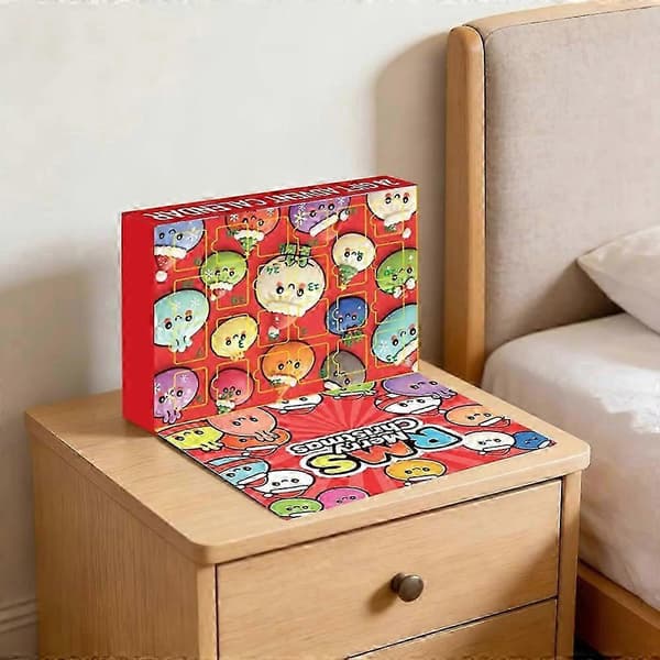 Jul Squishies Adventskalender 24 dagar Överraskningsleksaker Box Julklapp[J] A