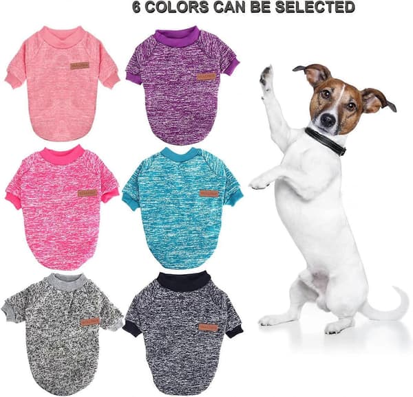 Små til mellemstore hundetrøjer Grå XL Uld Blød Varm Elastisk Komfortabel