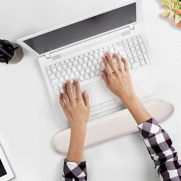 Ergonomiskt handledsstöd i silikon för gamers White