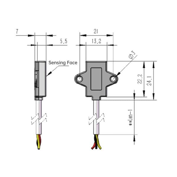 3.3V-5V Beröringsfri Vattennivåsensor Kapacitiv Vätskenivåsensor