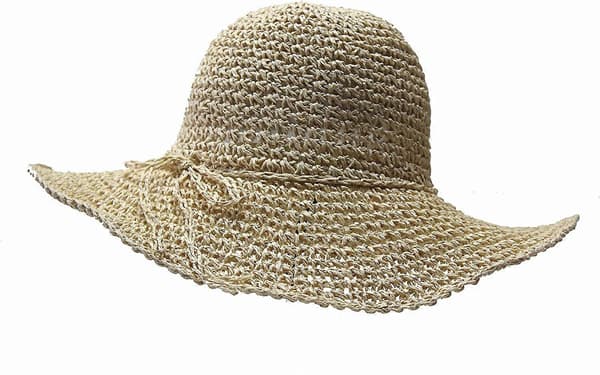 Dammode Sommar Stråhatt Solhatt Vikbar Rese Strandkeps[J]