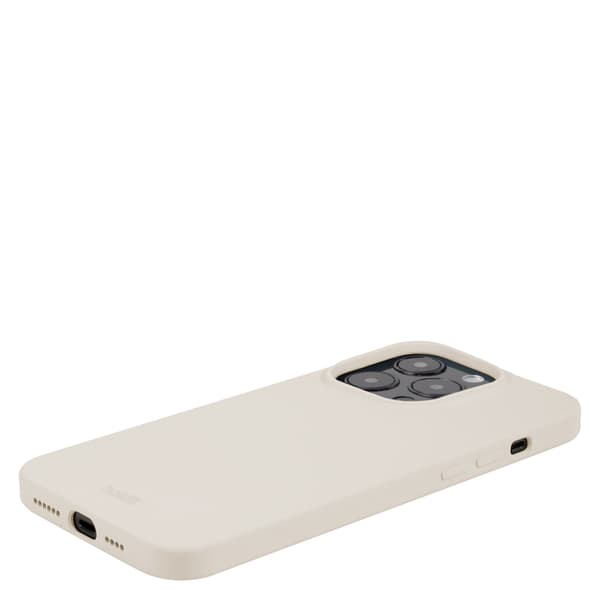holdit iPhone 14 Pro Cover Silikone Lys Beige Beige Silikon