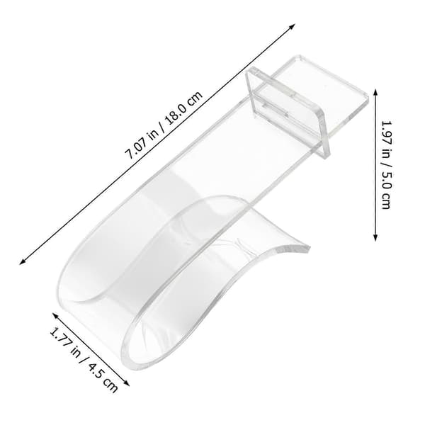 Skoställ Skodisplayställ Transparent Akryl Högklackat Displayställ Hemmabruk 3st[J]