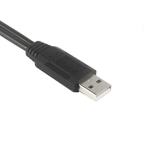 USB Laddningskabel Förlängningskabel USB 2.0 A 1 hane till 2 Dubbla USB Hona Data Hub Strömadapter