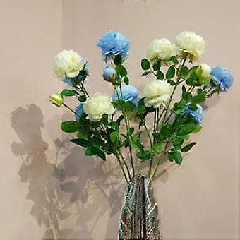 Efterår Pink Levende Rose Blomsterbuket 3 Hoveder Brudebuket