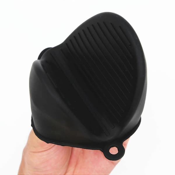 Ugnsvante grytlapp i silikon 2-pack Svart [XR][J]