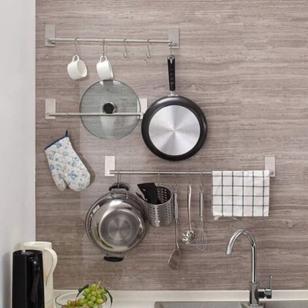 Set med 20 robusta 6 cm S-formade krokar för kök, badrum, sovrum och kontor (Set med 20, Små, Silver)[J]
