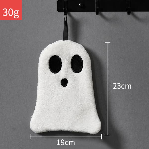 Halloween Spøgelse Broderede Håndklæder - Absorberende Bløde (12-pak) (JJ)