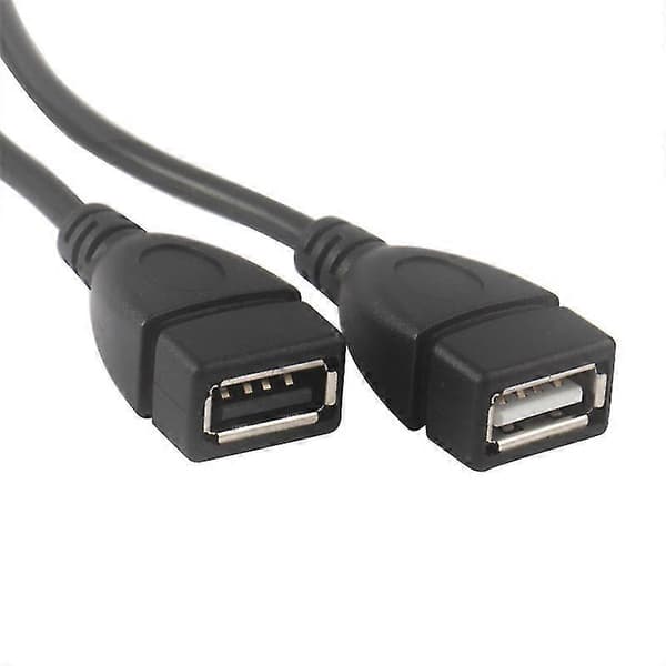 USB Opladningskabel Strømkabel Forlængerkabel USB 2.0 A 1 han til 2 Dobbelt USB Hun Data Hub Strømadapter