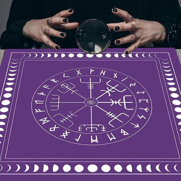 Altare Spådom Pendel Spådom Duk Matta Brädspel Tarotkortsdyna[J] A 60*60cm