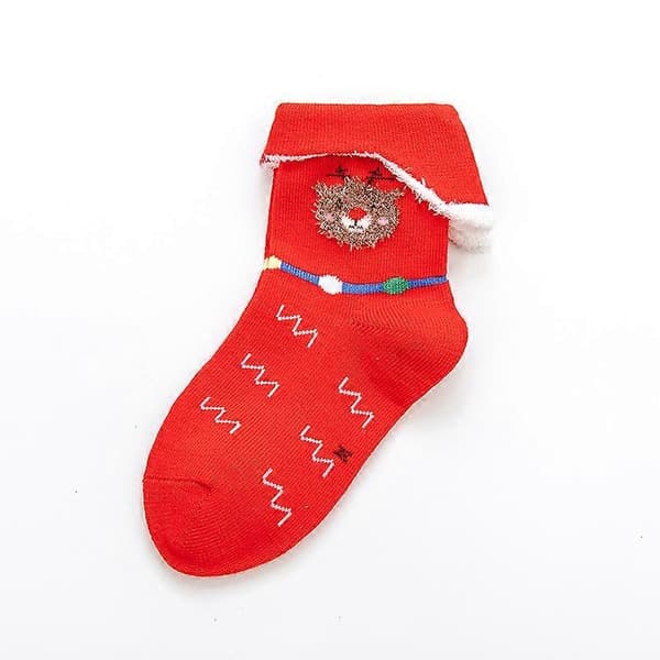 Julstrumpor, tomte, för barn (2 par - 2 stilar)