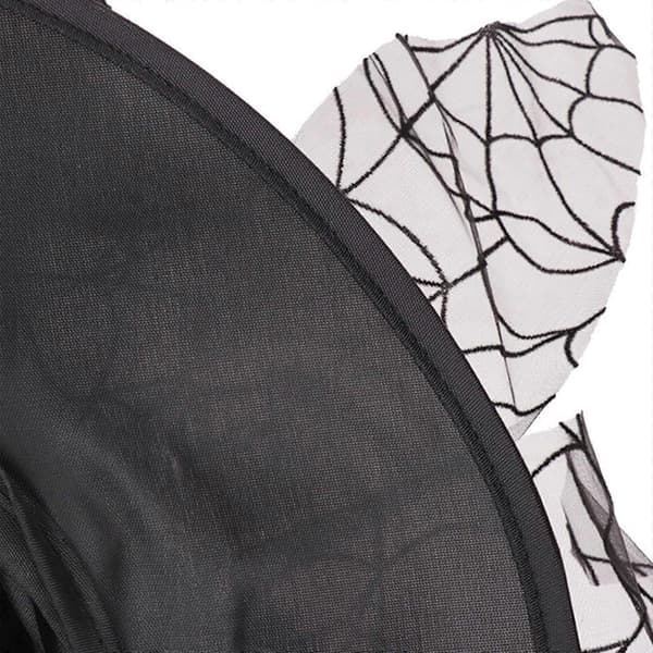 Festhatte Heksehat Med Slør Voksen Kostume Troldmandshat Magikerhat Kasket Halloween Heksehat Mode Solid Hat Sort[J] Black