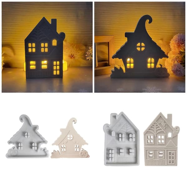 Halloween Husformet Silikoneform til DIY Håndværk