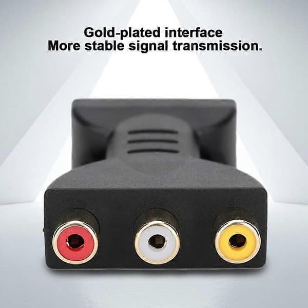 HDMI til AV-adapter, HDMI til RGB til RCA-komponentkonverter 1080P Audio Video Sync Adapter NPTERBL [XR][J]