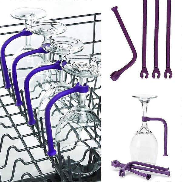 Vinglas Opvaskemaskine Holder - 4 Stykker