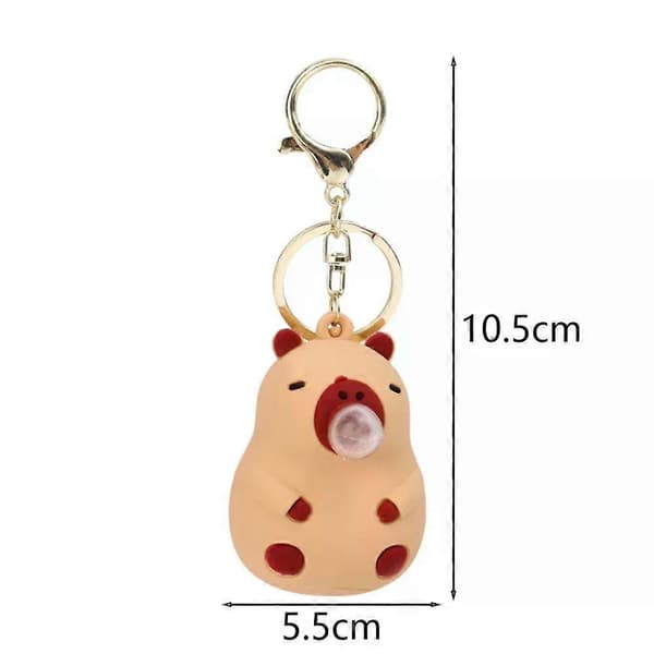 Bubblor för barn Capybara Form Nyckelring Dekompressionsleksak