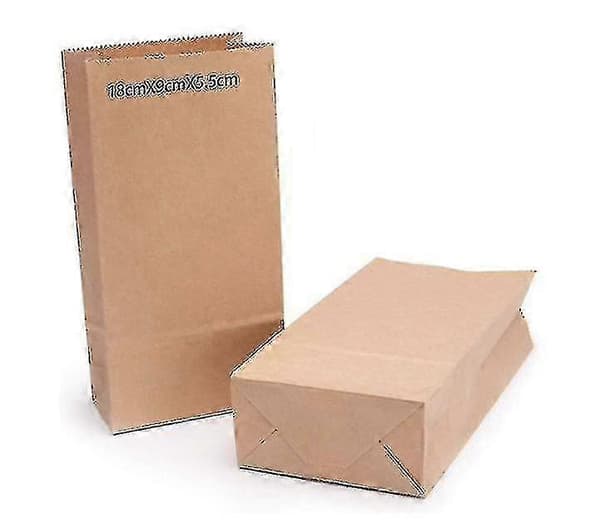 100-pack bruna kraftpapperspåsar för förpackning och inslagning