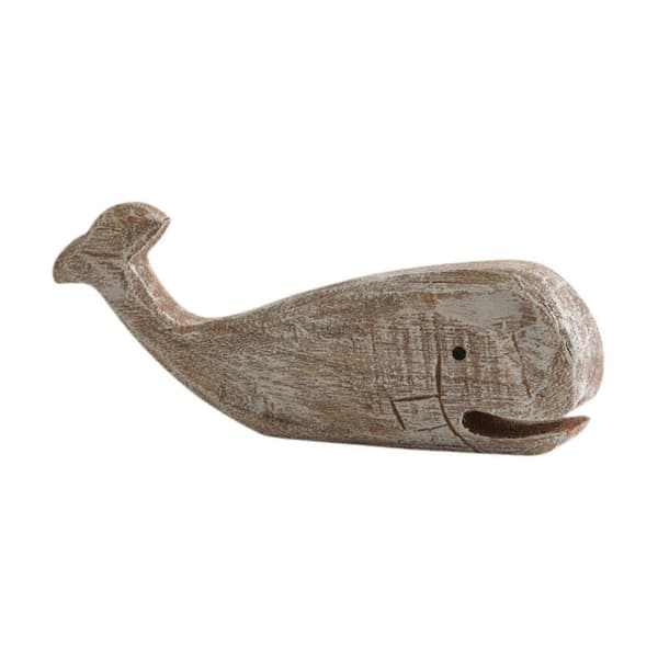 Val Träskulptur Rustik Skrivbordsdekoration 18 cm