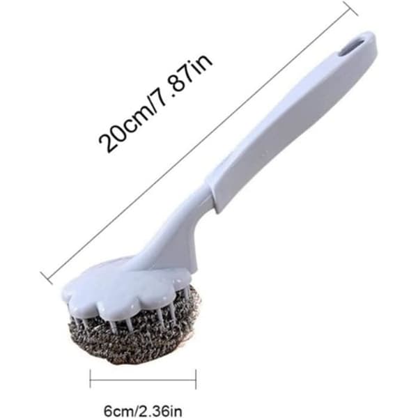 Tiskiharja - Puhdistusharja - 20 cm - 4 kappaletta - Pitkä kahva