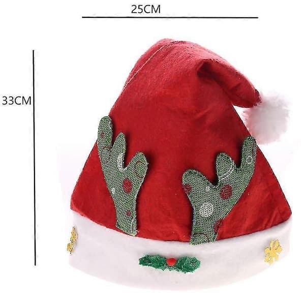 Julemandshat (3 stk.), festhatte, julehat i non-woven (børn) B