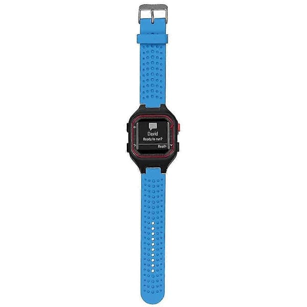 Til Forerunner 25 Justerbart armbånd Silikoneur med skruetrækker[J] Blue