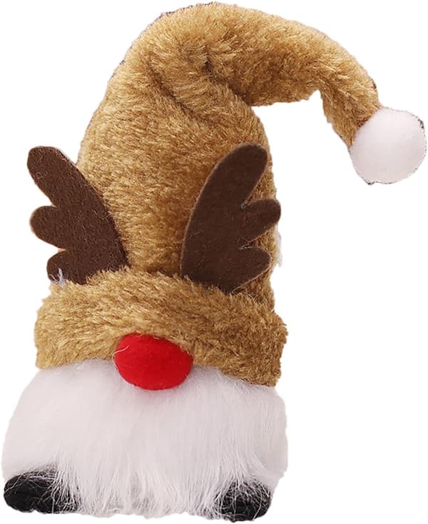 Rødnese Lysende Plysj Juletredukker - 12cm (JJ)