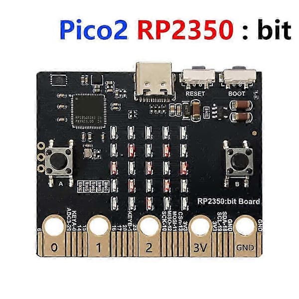 För Raspberry Pi Pico 2 RP2350 Bit Board Programmeringsutvecklingskort Kompatibelt med BBC Micro-Bit[J]