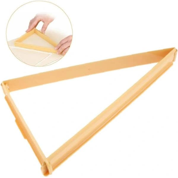 Plast croissantkutter, brødform, dessertstempel, kjevle
