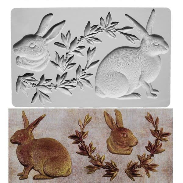 Påske 3D Kanin Form Dessert Silikone Kageforme DIY Mousse Form Bageværktøj