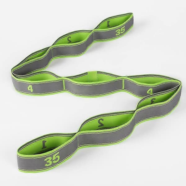 EVAGO Yoga Strap, Strækbånd med løkker til fleksibilitet, Multi-loop Strap