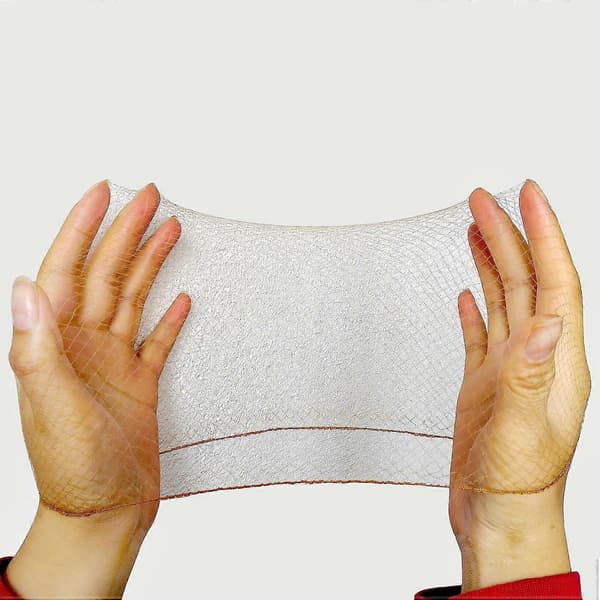 50 stk. Hårnet til knold Usynligt Elastisk Mesh 20 tommer 50 cm (Bulkpakning, Lysebrun)[J]