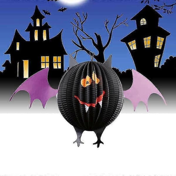 3 stk. papirlanterner til Halloween-udsmykning[J]