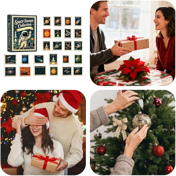Joulu 2026 Adventtikalenteri 2D 24 päivän postimerkit (JJ)