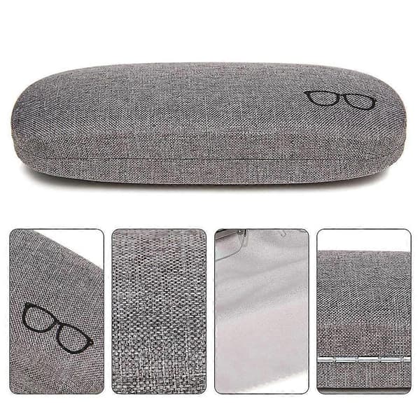 Brilleetuier - Harde brilleetuier, bærbart brille-solbrille etui (Grå)