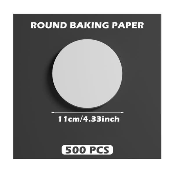 500 stycken hamburgerpapper, 11 cm diameter, non-stick pappersark för köttfärspress, köttfärspapper, non-stick papper, wj[J]