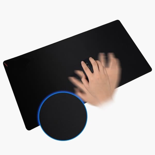 Gaming Musematte Stor - 90x40cm - Svart
