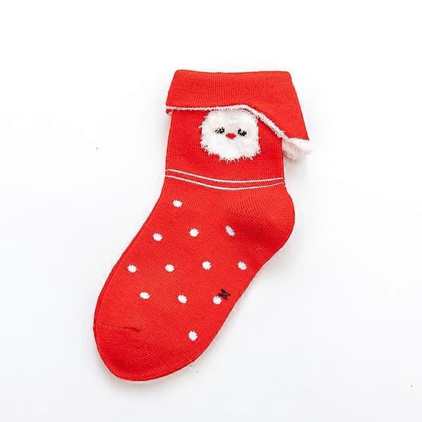 Julestrømper, nisse, for barn (2 par - 2 stiler)