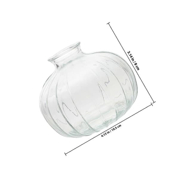Retro Glasblomvas Pumpaform för Dekor En Klar Vas