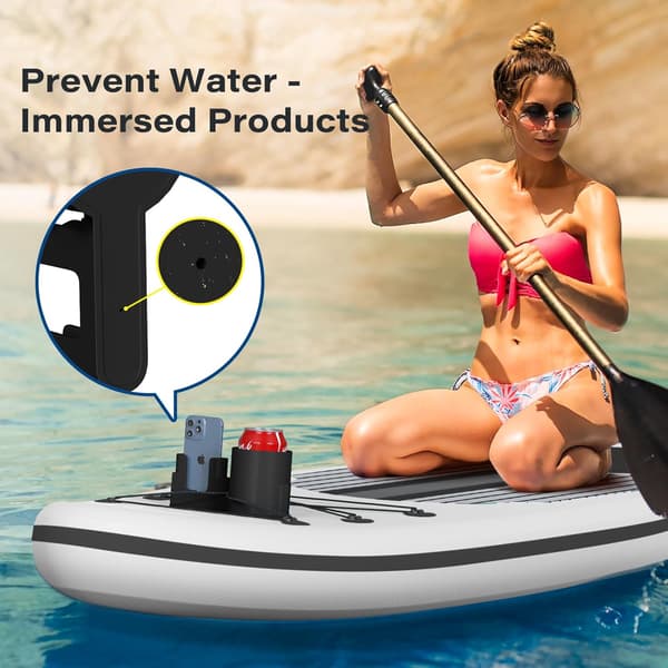 Kopholder til Paddleboard, Stand Up Paddle Board Tilbehør SUP Holder til Drik, Sort