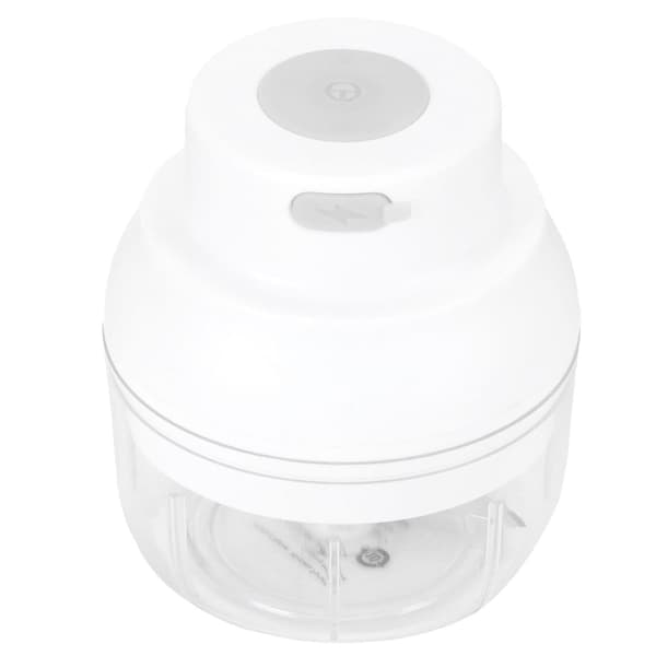 100 ml Mini USB Grønnsakskutter Elektrisk Hvitløksknuser Kjøkkentilbehør Hvit[J]