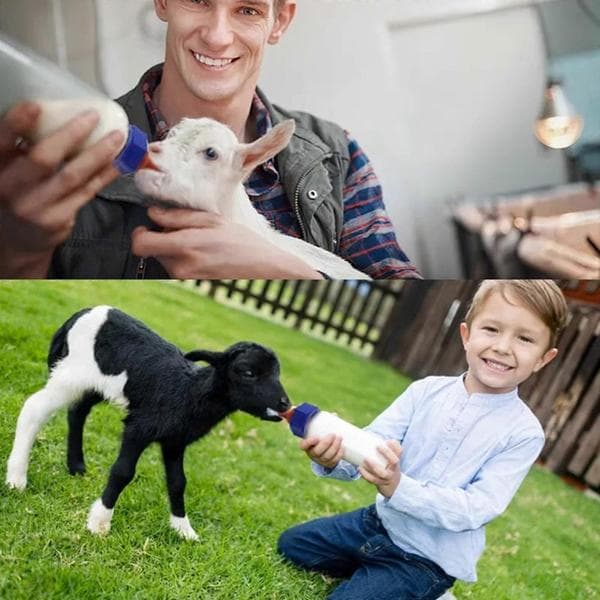 Plastomer mjölkmatningsflaskor för gård, läckagesäkra matningsflaskor för kalv och[J] 500ml for cattle