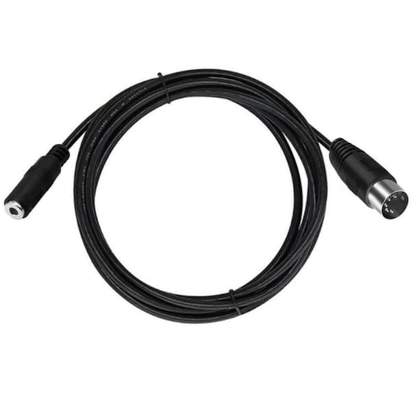 Han til Hun Kabeladapter DIN 5 Pin til 3,5 mm Kabel Lydforlængerkabel Stik til Hovedtelefon Lydkort[J] 0.5m