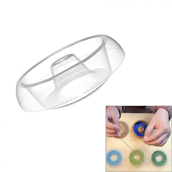 Pärlskål Snabbytesystem Klar Snabbytesbehållare Klara Pärlförvaringsbrickor Snabbytt bricka för pärlor[J] 10 piece set
