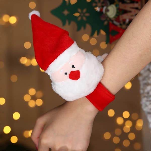 Juleklap Håndring Armbånd Klap Cirkel til Dukke til Julefestgave[J] elder