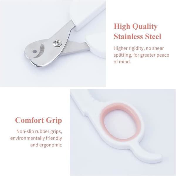 Negleklipper - Shengxi - Professionel - Rustfrit Stål - Ergonomisk - Pink[J] Pink, Grey, White