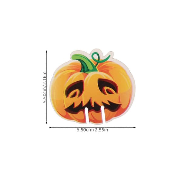 Halloween Vinglas Charm til Fest 8 Stk. Papir Drikke Markører