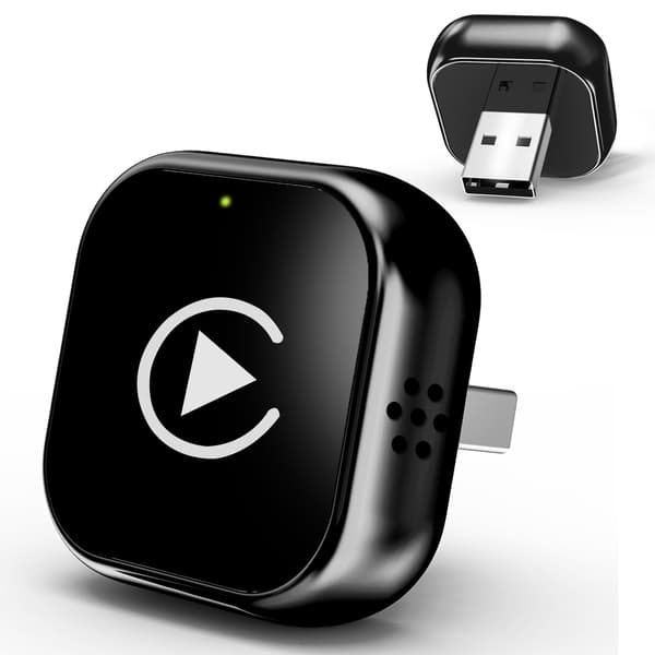 Trådløs CarPlay-adapter 2-i-1 for CarPlay og Android Auto (Gun)